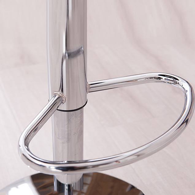 Scandinavian Metal Stool Round Seat Upholstered Counter Stool