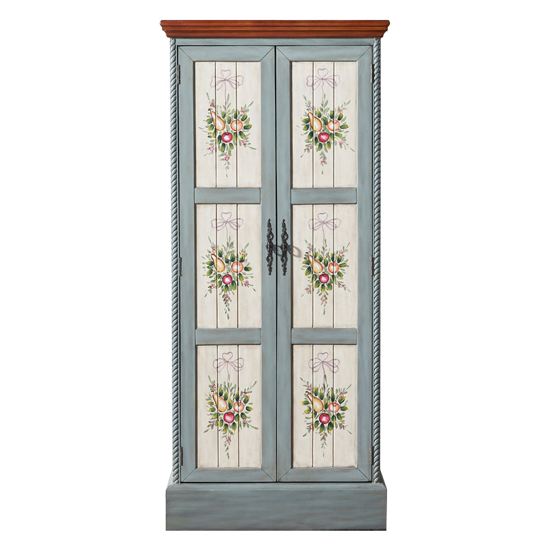 Birch Wardrobe Cabinet Traditional Hinged Wardrobe Armoire for Home