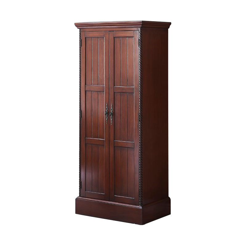 Birch Wardrobe Cabinet Traditional Hinged Wardrobe Armoire for Home