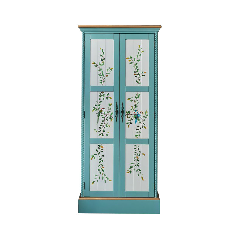 Birch Wardrobe Cabinet Traditional Hinged Wardrobe Armoire for Home