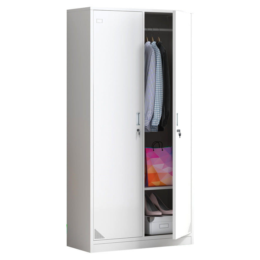 Steel Storage Cabinet with Hinged Door Contemporary Indoor Cabinet