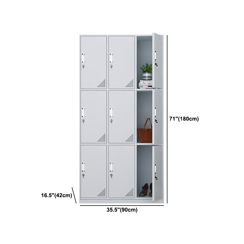 Steel Storage Cabinet with Hinged Door Contemporary Indoor Cabinet