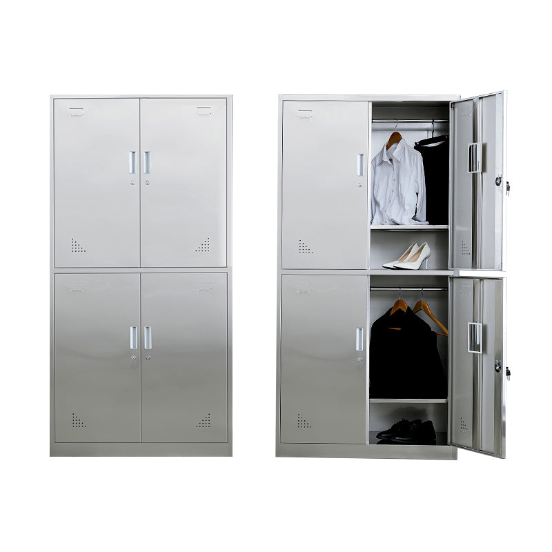 Metal Industrial Cabinet for Bathroom Steel Storage Cabinet with Hinged Door