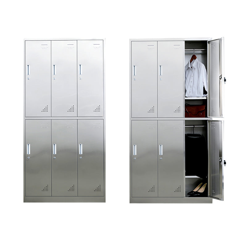 Metal Industrial Cabinet for Bathroom Steel Storage Cabinet with Hinged Door