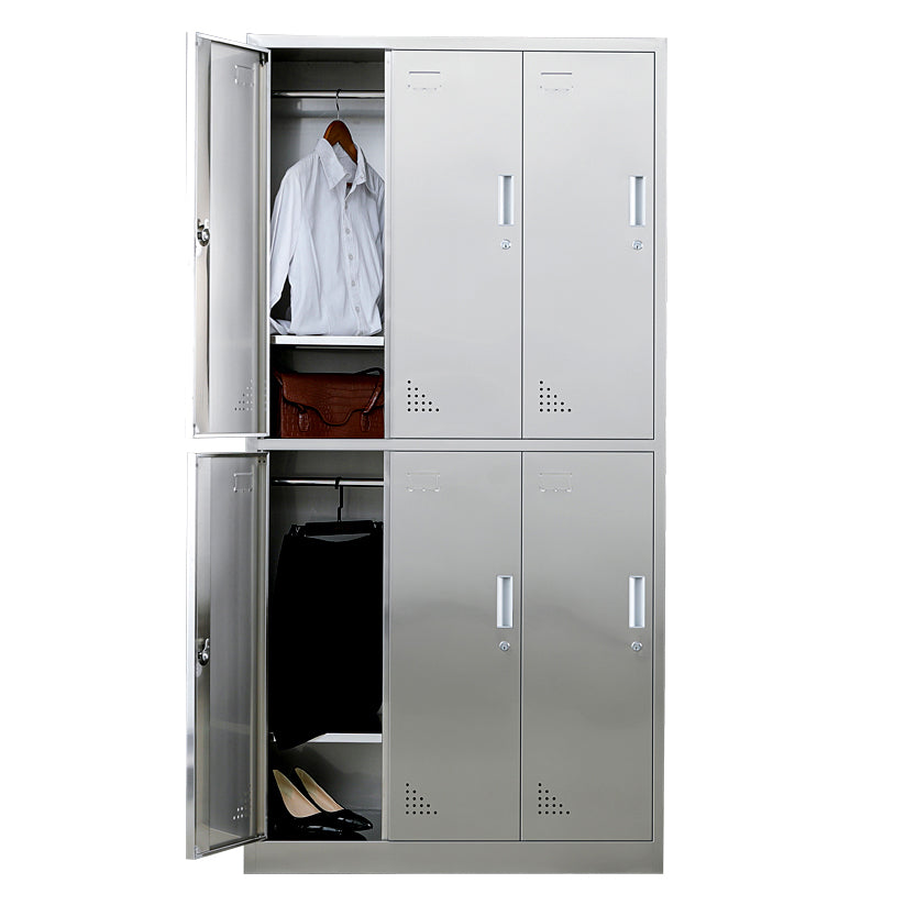 Metal Industrial Cabinet for Bathroom Steel Storage Cabinet with Hinged Door