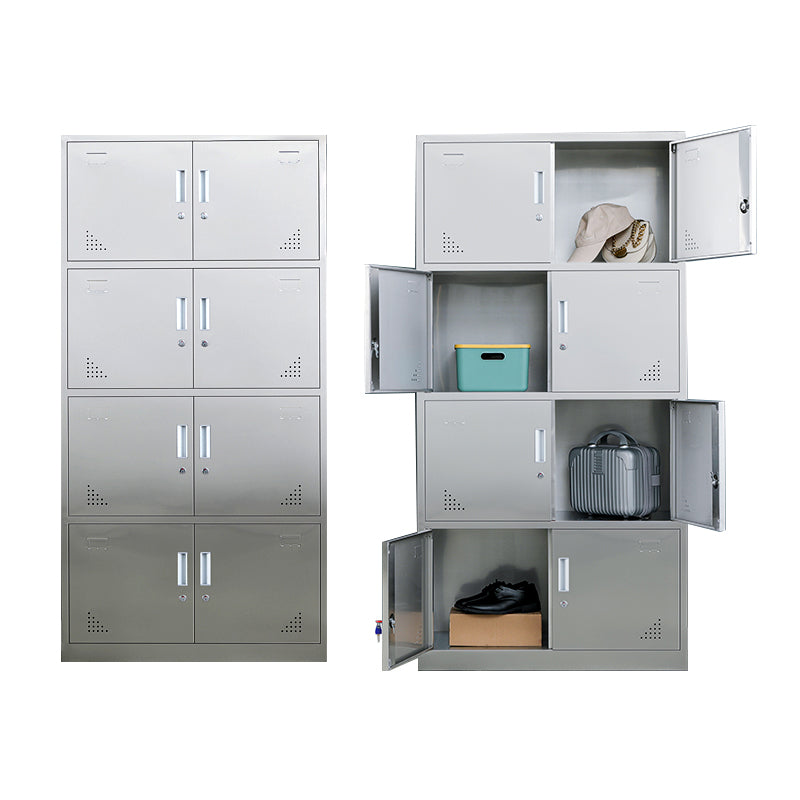 Metal Industrial Cabinet for Bathroom Steel Storage Cabinet with Hinged Door