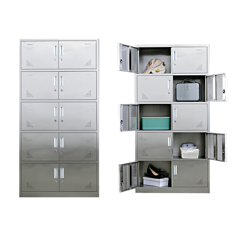 Metal Industrial Cabinet for Bathroom Steel Storage Cabinet with Hinged Door