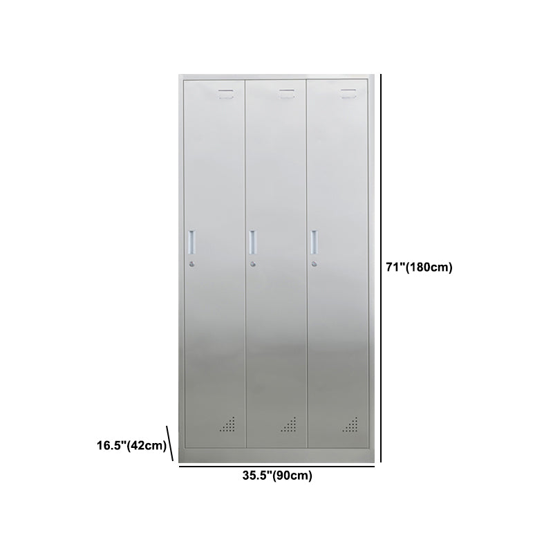 Metal Industrial Cabinet for Bathroom Steel Storage Cabinet with Hinged Door