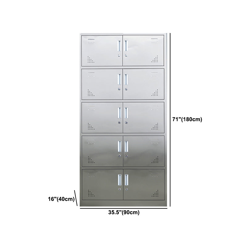 Metal Industrial Cabinet for Bathroom Steel Storage Cabinet with Hinged Door