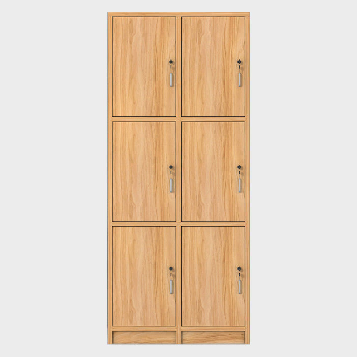 Light Wood Finish Contemporary Storage Cabinet Engineered Wood Indoor Cabinet