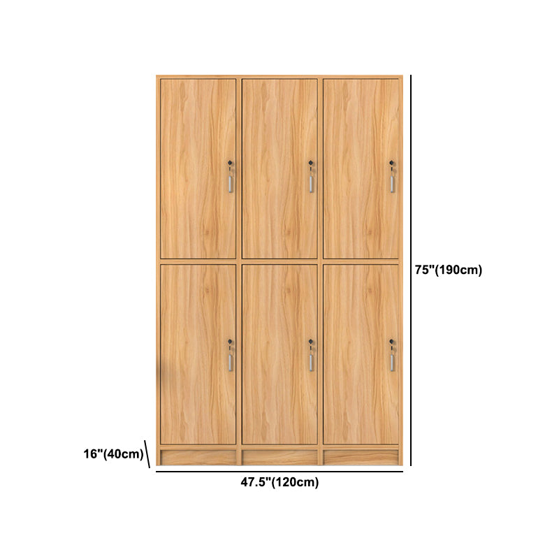 Light Wood Finish Contemporary Storage Cabinet Engineered Wood Indoor Cabinet