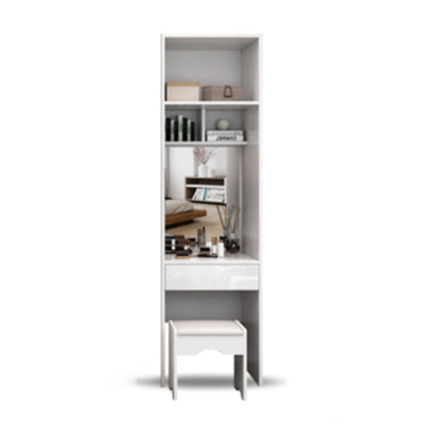 Wood and Glass Wardrobe Armoire Contemporary Sliding Wardrobe Closet