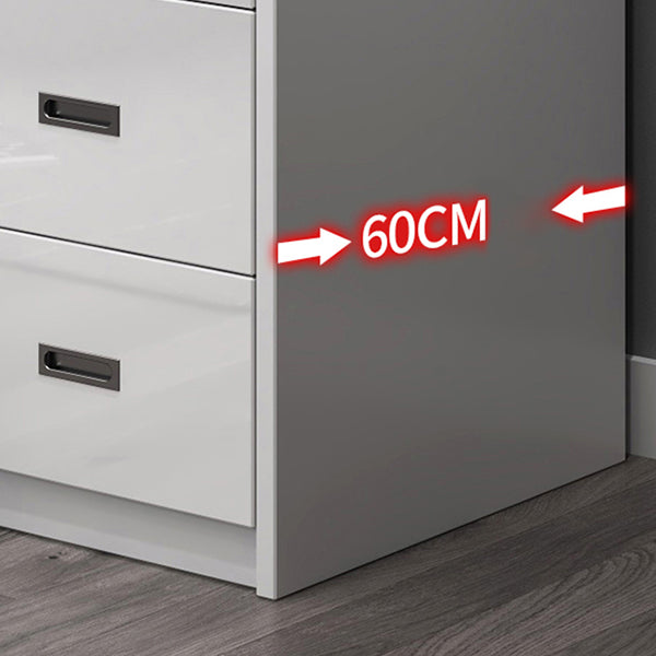 Wood and Glass Wardrobe Armoire Contemporary Sliding Wardrobe Closet