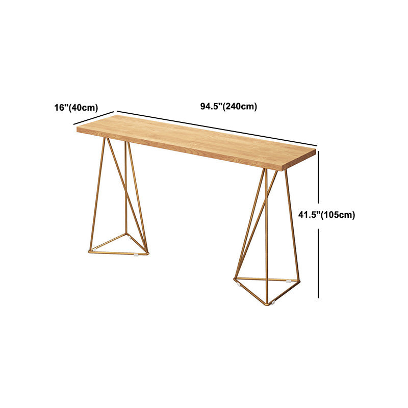 Glam Style Bar Table Set 1/2/4 Pieces Rectangle Bar Table with High Stools for Home