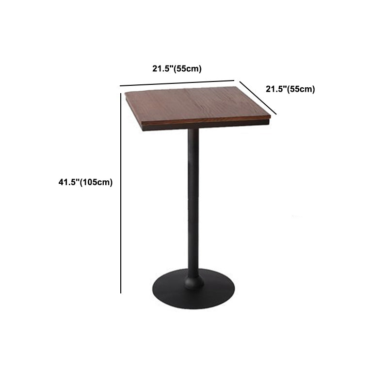 Industrial 1/2/3/4/5 Pieces Solid Wood Bar Table Set Fixed Counter Set for Home Use