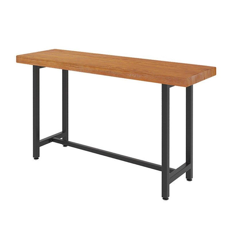 Industrial Style 1/2/7 Pieces Bar Table Set Rectangle Bar Table with High Stools