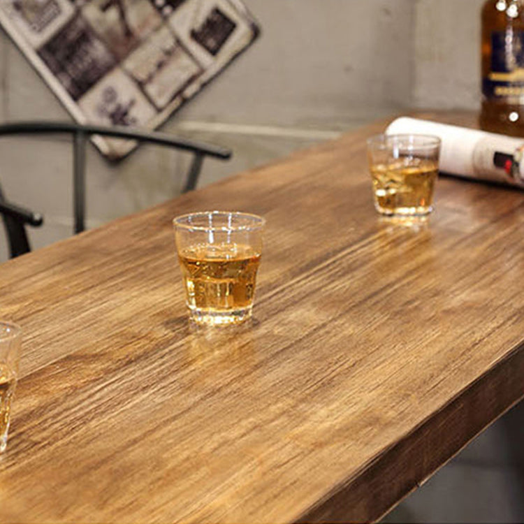 1/4 Pieces Luxurious Rectangular Pub Table Set Solid Wood Counter Table with Stools