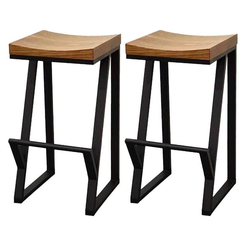 Indoor Modern Rectangle Counter Set 1/2/3 Pieces Solid Wood Table and Stool Set