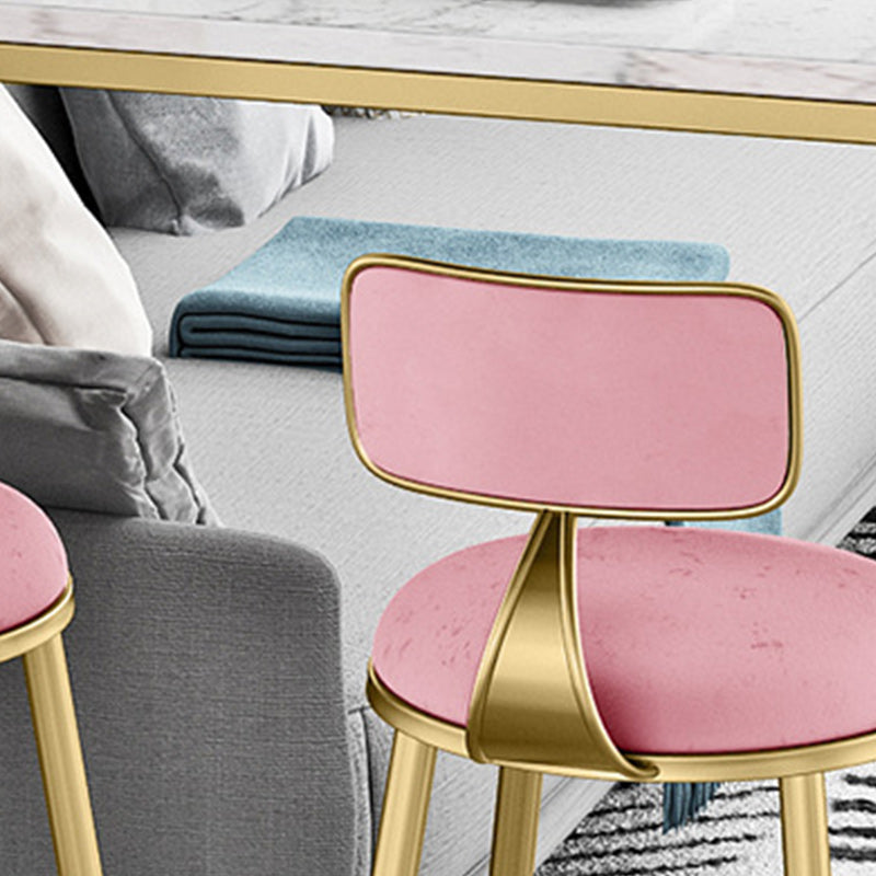 Glam Style 1/2/3 Pieces Faux Marble Bar Table Set Fixed Table Counter Set