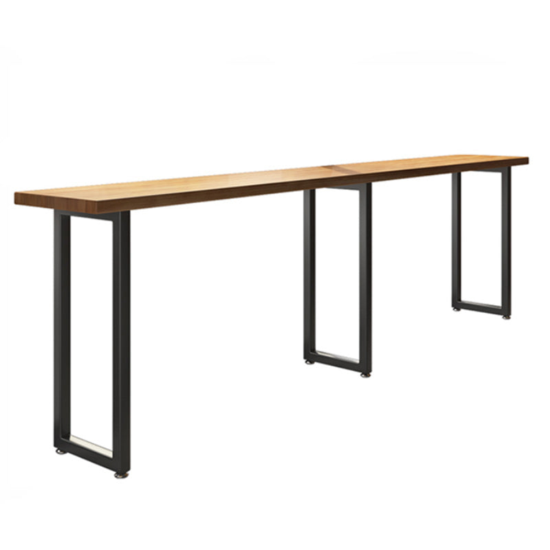 Modern Bar Table Set 1/7 Pieces Rectangle Pine Wood Counter Table for Convenience Store