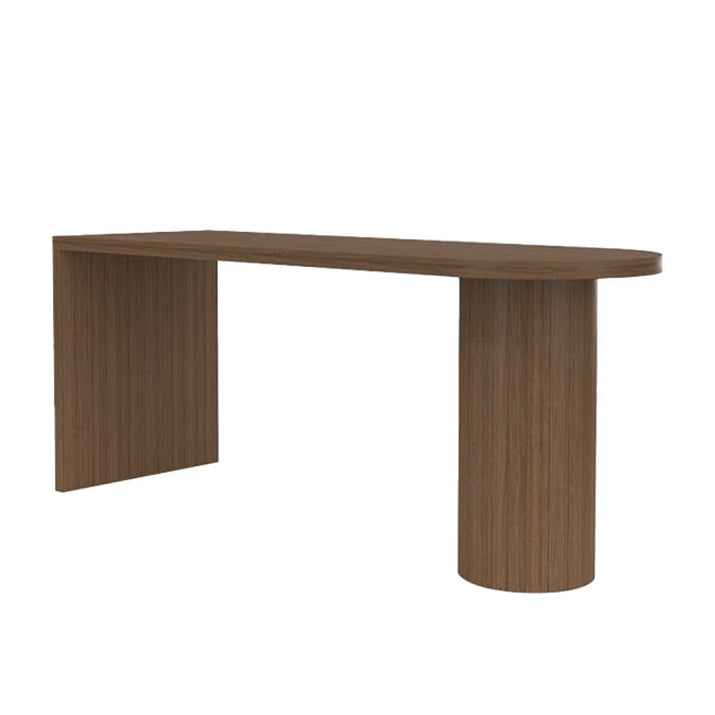 Solid Wood Bar Wine Table Modern Living Room Double Pedestal Bar Stool Table