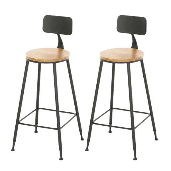 Modern Bar Set 1/2/5 Pieces Rectangle Trestle Wood and Metal Table and Stool Set