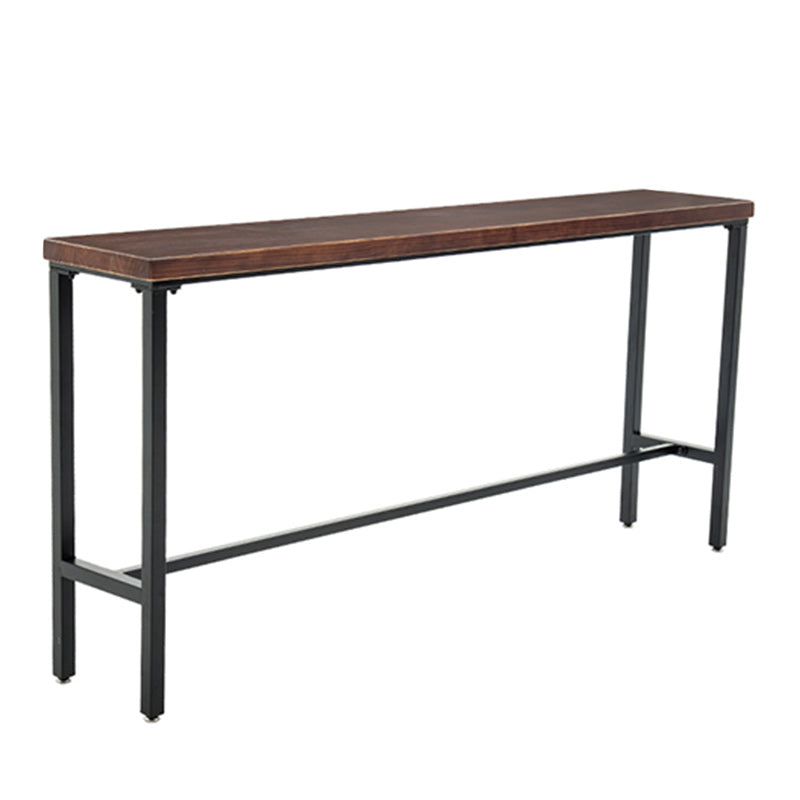 Industrial 1/5/9 Pieces Bar Table Set Rectangle Pine Wood Counter Table for Cafe