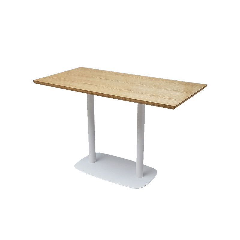 Modern Coffee Shop Dining Table Set  1/4/5 Pieces Solid Wood Dinette Set in Natural