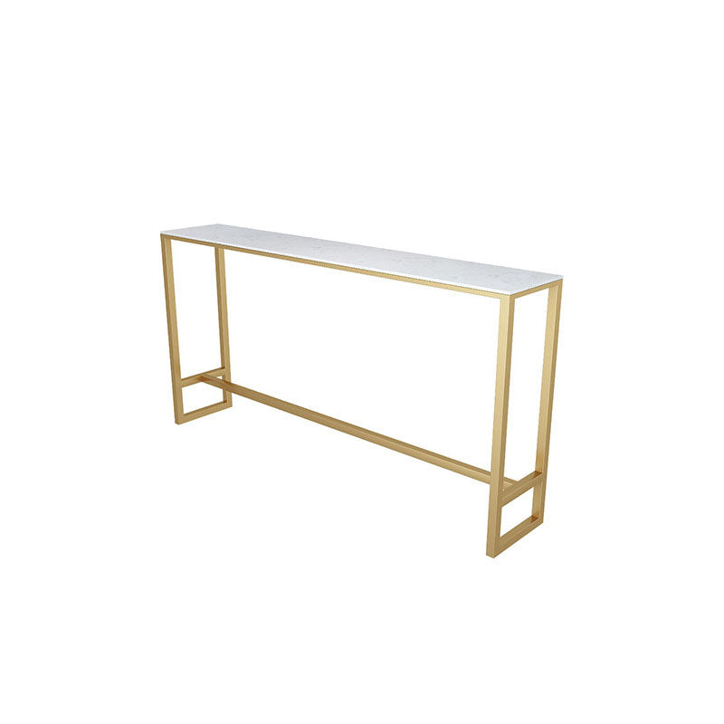 Glam Style 1/2/7 Pieces Faux Marble Bar Table Set Fixed Table Counter Set for Home Use