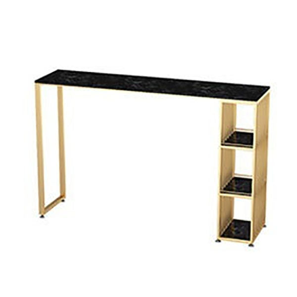 1/3 Pieces Luxurious Rectangular Pub Table Set Artificial Marble Top Bar Table Set