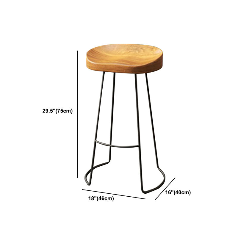 Industrial 1/2/4/7 Pieces Solid Wood Bar Table Set Fixed Bistro Set