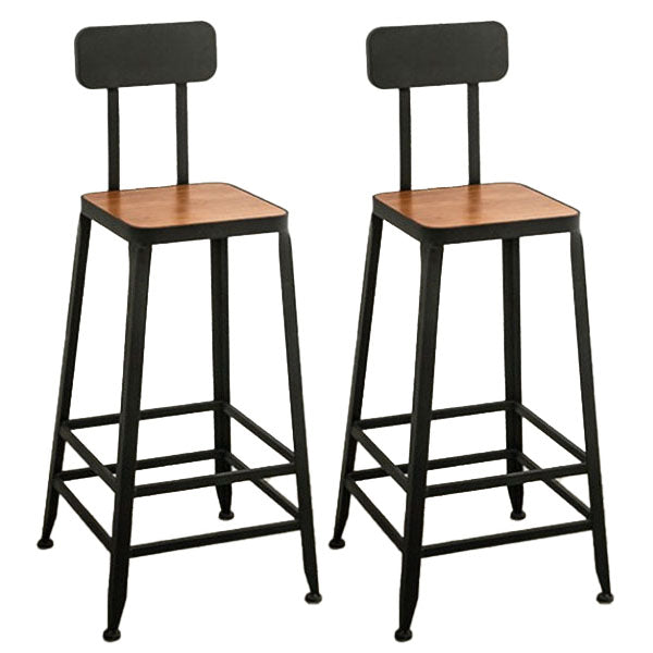 Industrial 1/2/9 Pieces Solid Wood Bar Table Set Fixed Bistro Set for Home Use