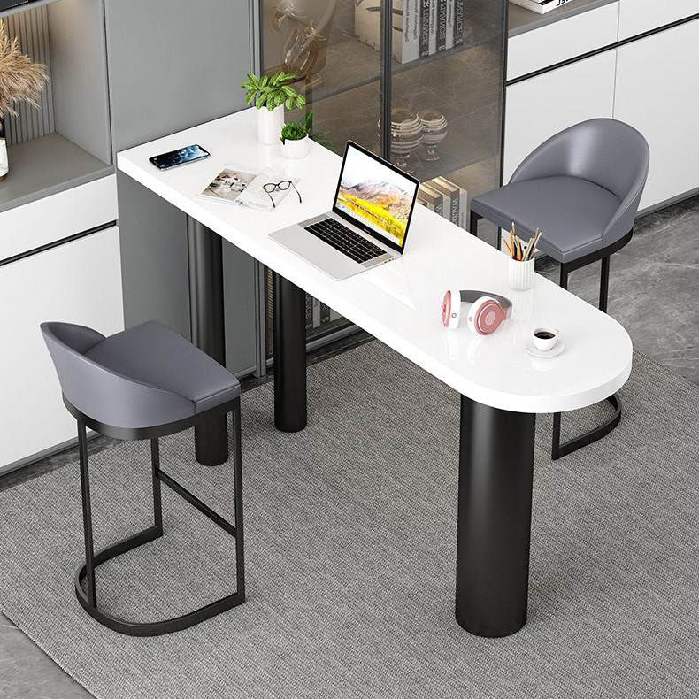 Free Form Bar Table Set 1/2/3 Pcs Modern Iron Base Bar Table and Stools