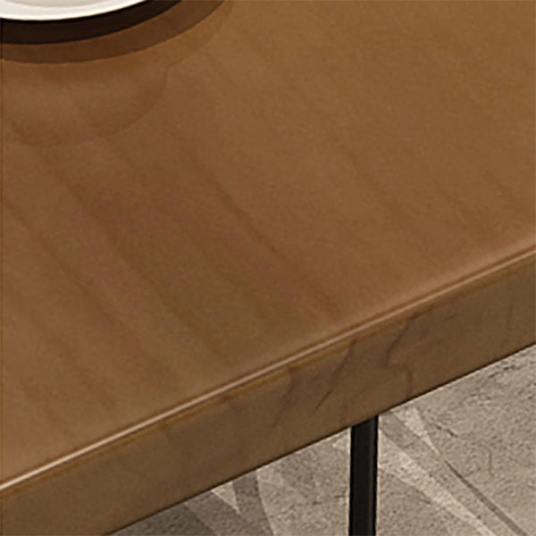 1/9 Pieces Modern Rectangular Bistro Table Set Wooden Counter Table with Backless Stools