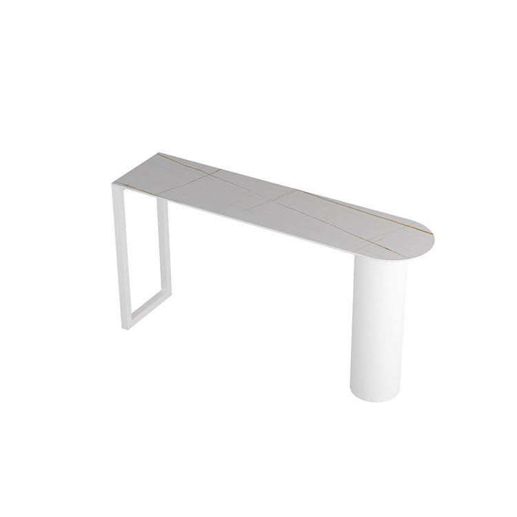 Modern Style 1/2/5 Pieces Sintered Stone Pub Table Set Fixed Table Counter Table