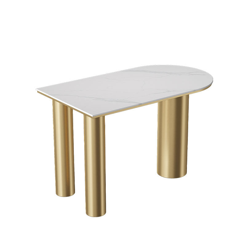 White Stone Top Counter Set Modern 1/2/5 Pieces Indoor Bar Stool and Table Set