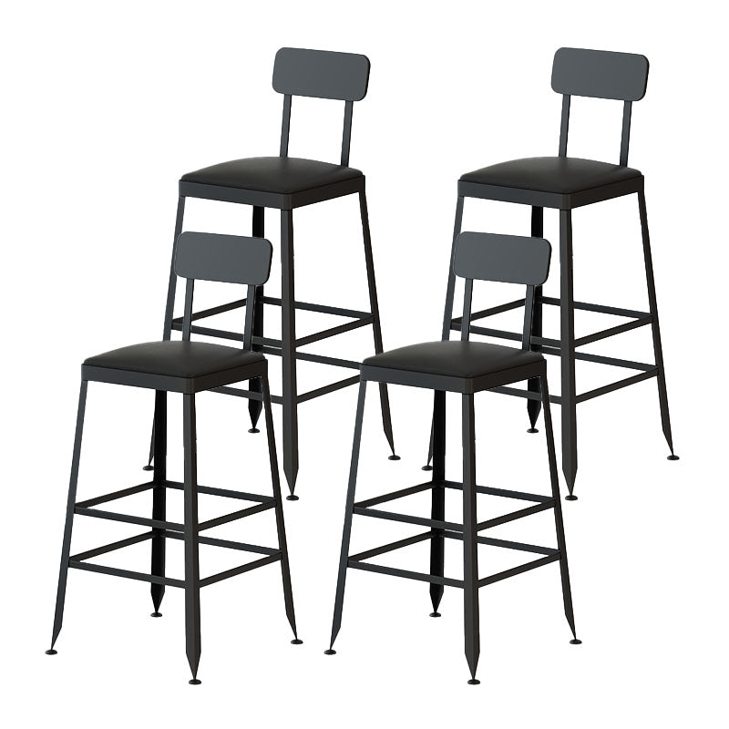Industrial Table and Stool Set 1/4/7 Pcs Solid Wood Bar Table with Iron Base Stools