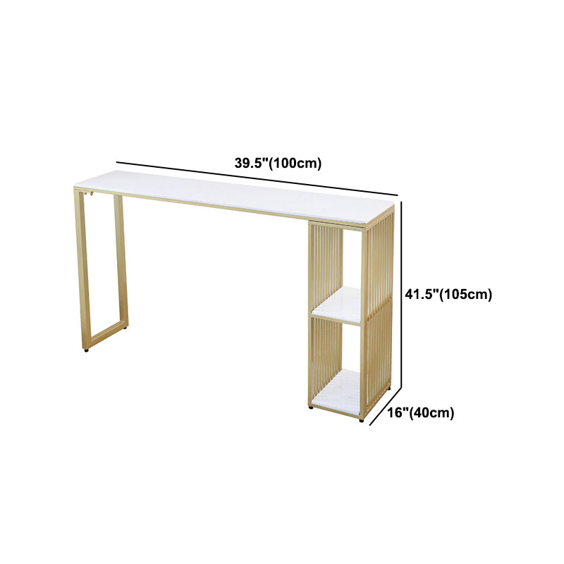 Glam Stone Bar Table Set 1/2/3 Pieces Rectangular Counter Set
