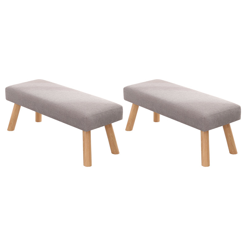 Contemporary Scratch Resistant Ottoman Rectangle Green Pine Wood Cube