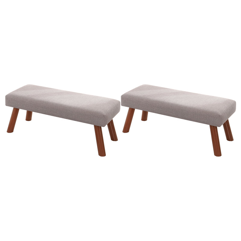 Contemporary Scratch Resistant Ottoman Rectangle Green Pine Wood Cube