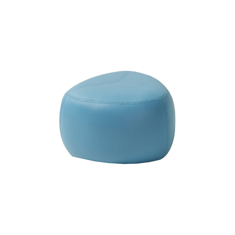 Modern Novelty Shape Ottoman Plain Leather Ottoman Stoolfor Living Room