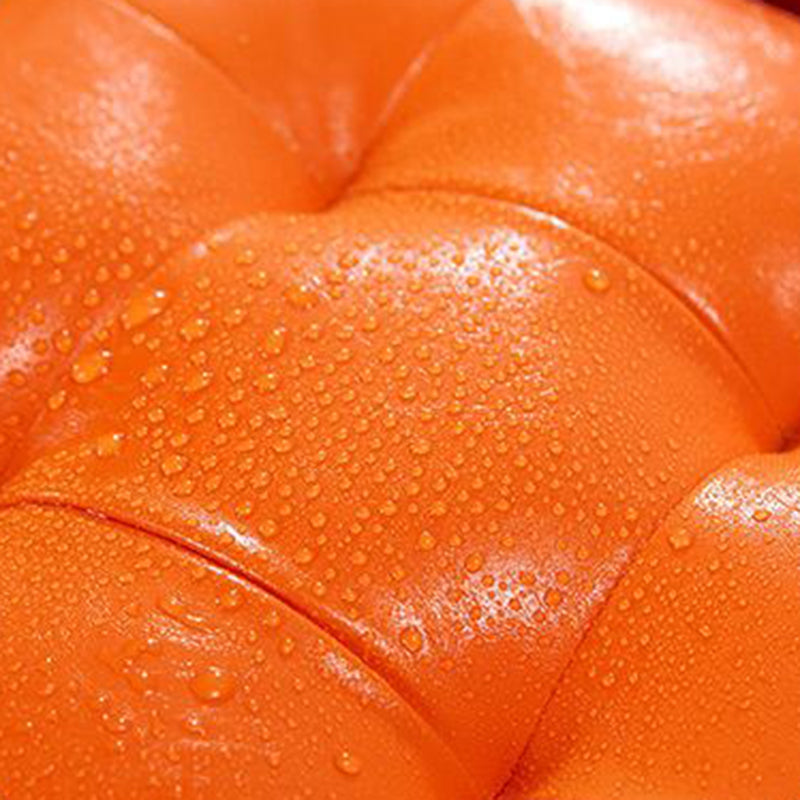 Trendy Leather Ottoman Plain Square Leather Foot Indoor  Stool Ottoman