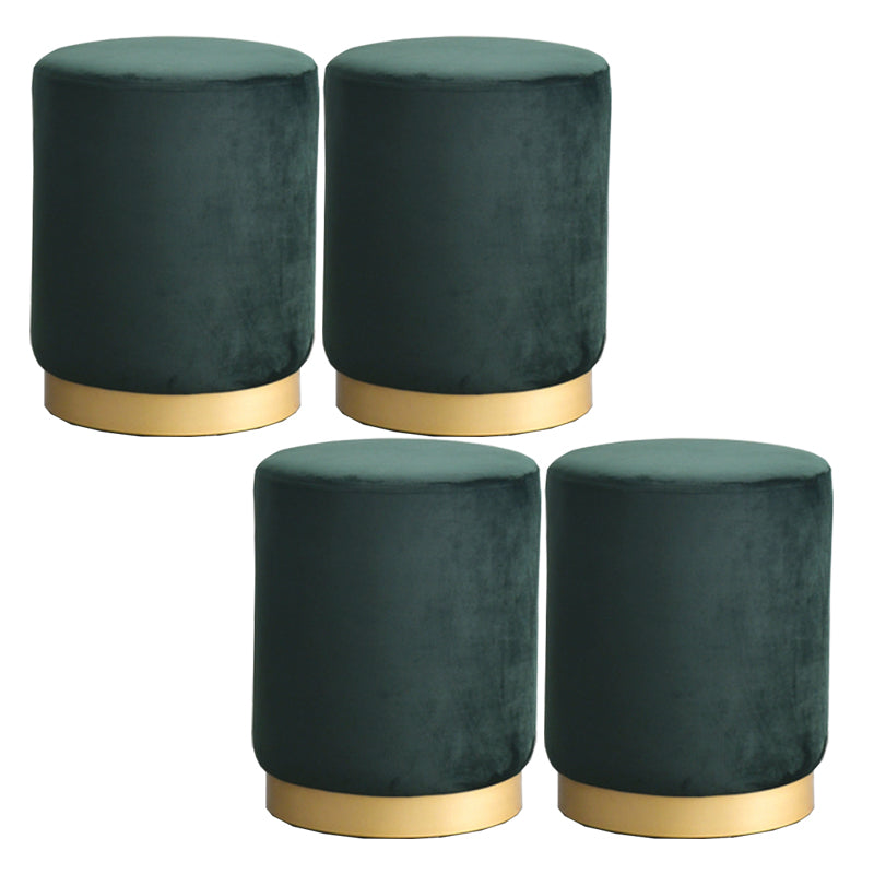 Modern Scratch Resistant Standard Round Velvet Indoor Standard