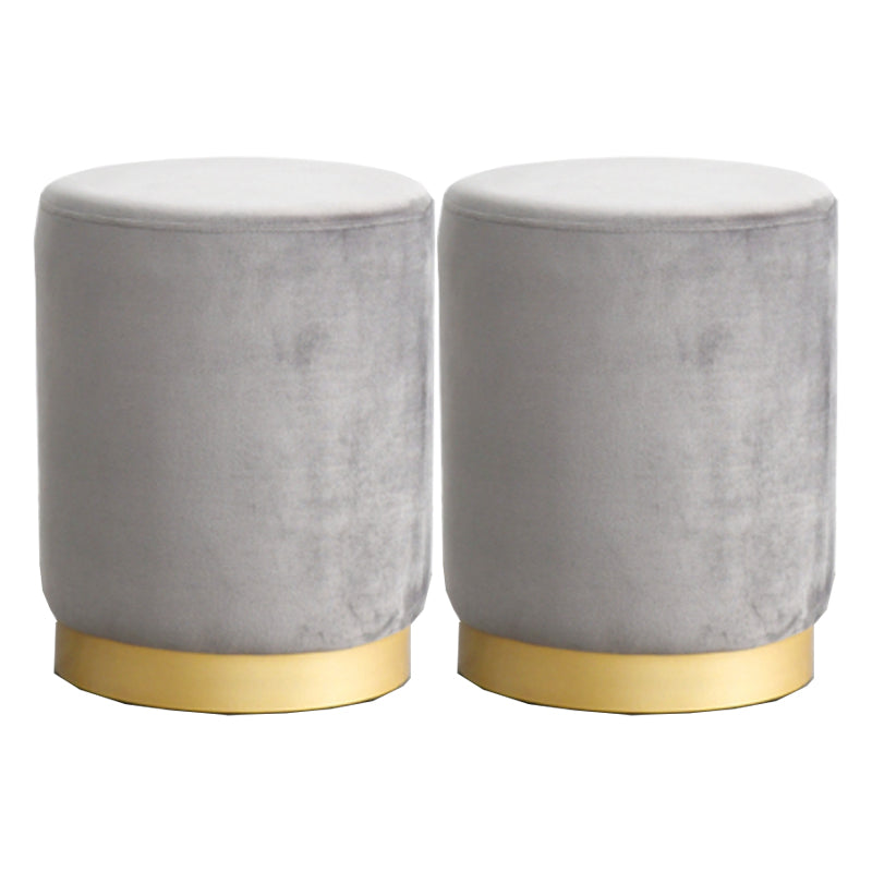 Modern Scratch Resistant Standard Round Velvet Indoor Standard
