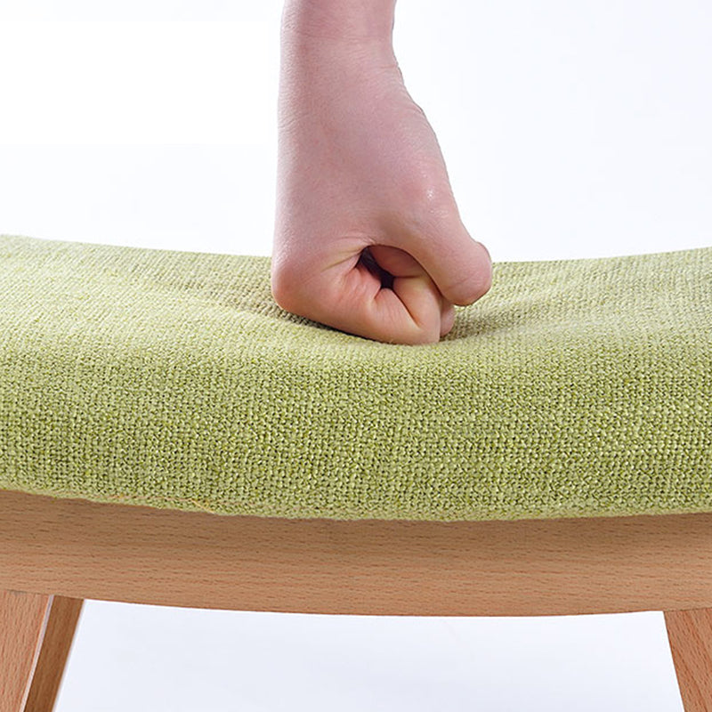 Rectangle Ottoman Contemporary Footstools Linen Upholstered Tear Resistant Ottoman