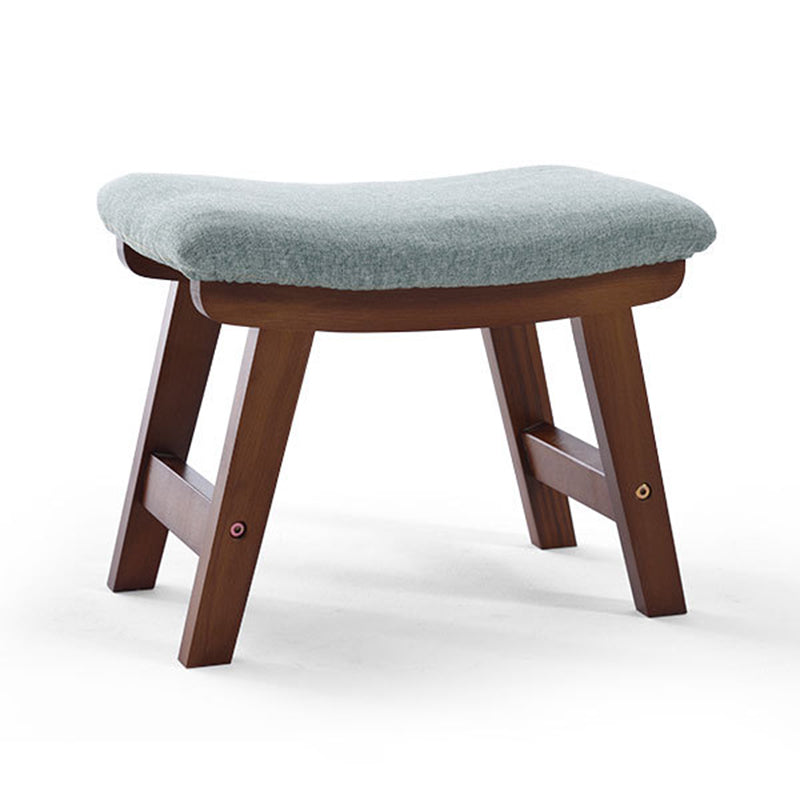 Rectangle Ottoman Contemporary Footstools Linen Upholstered Tear Resistant Ottoman