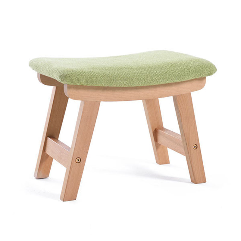 Rectangle Ottoman Contemporary Footstools Linen Upholstered Tear Resistant Ottoman