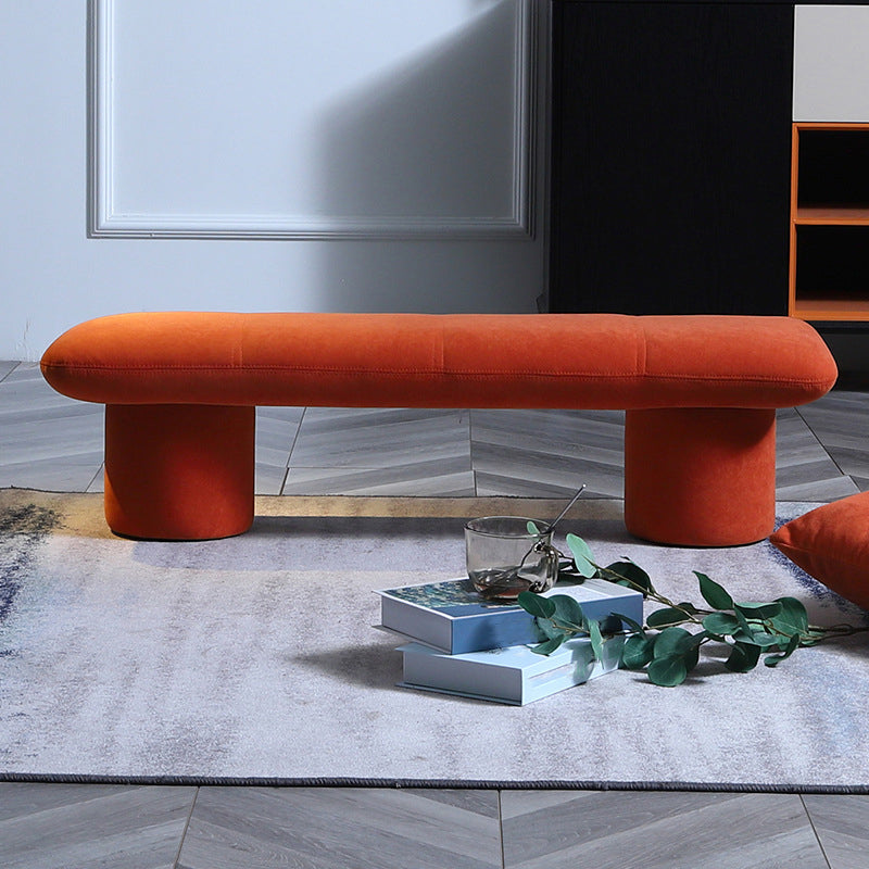 Modern Velvet Boucle Pouf Plain Rectangle Water Resistant Sherpa Pouf