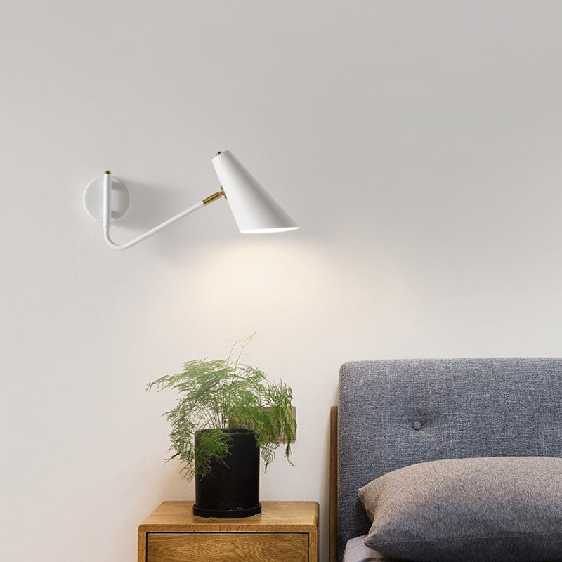 Metal Cup Wall Mounted Lamps Modern Style 1 Light Wall Lighting Fixtures