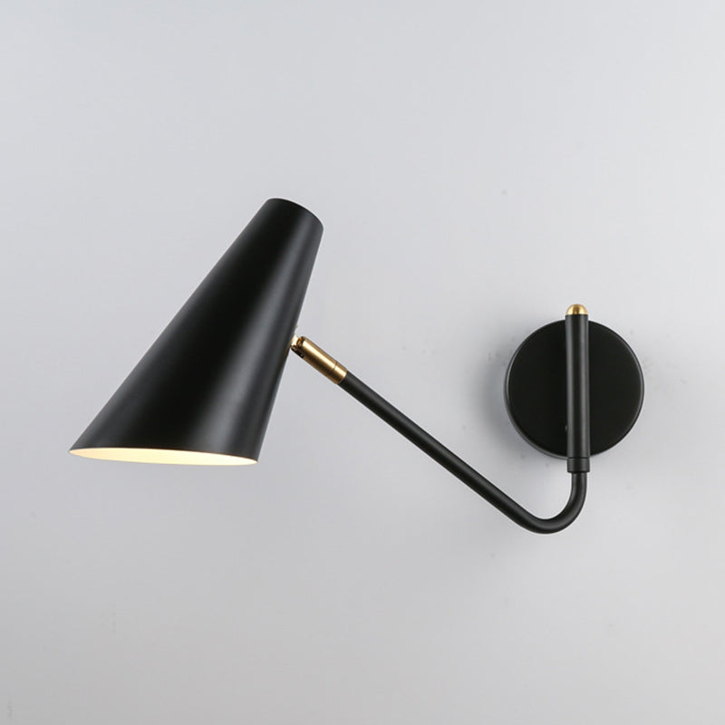 Metal Cup Wall Mounted Lamps Modern Style 1 Light Wall Lighting Fixtures